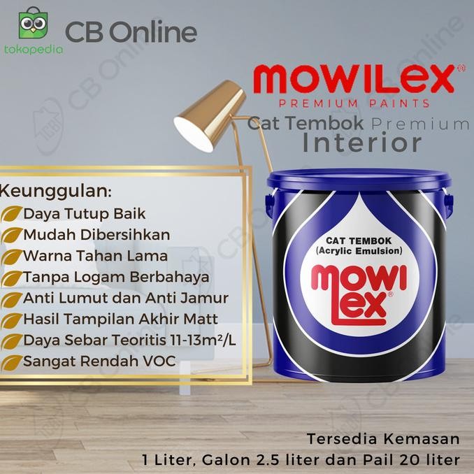 CAT TEMBOK MOWILEX - PUTIH PRIMA E-1000 ORIGINAL