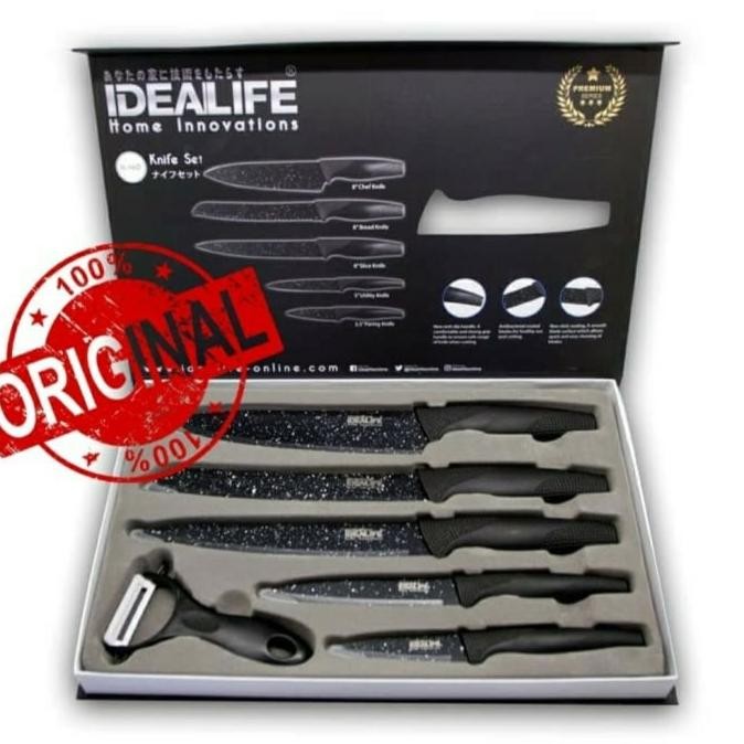 

Berkualitas PISAU SET Keramik Stainless Stell - IDEALIFE IL-160 Anti BAU & Karat
