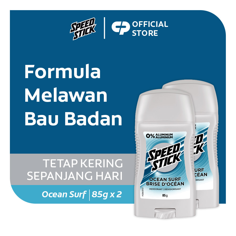 Men Speed Stick Ocean Surf 85g Deodorant For Men - Deodoran Pria (2pcs)