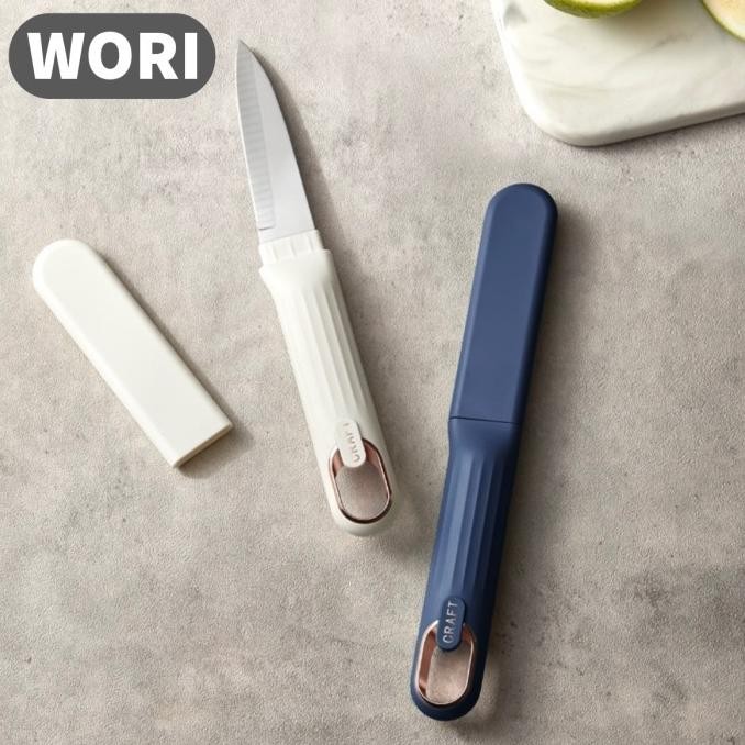 

Berkualitas WORI Pisau Putih Estetik White Knife Pemotong Sayur Buah Penutup