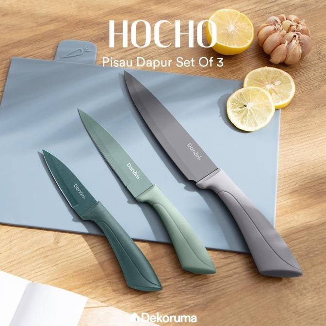 

Berkualitas Dekoruma HOCHO Pisau Dapur Set of 3