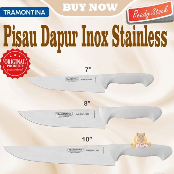 

Berkualitas Made in Brazil PREMIUM Tramontina Stainless Knife Pisau Dapur 7in