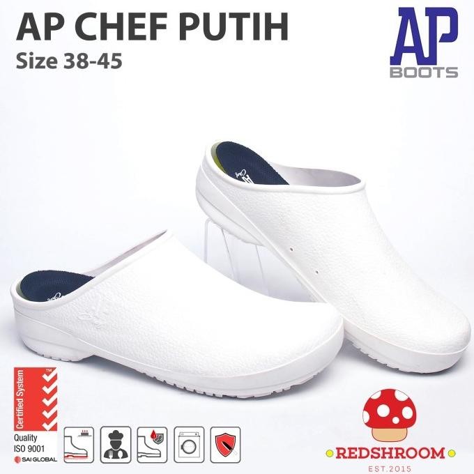 

Berkualitas Sepatu Chef AP CHEF Putih - Sepatu Dapur Anti Pisau