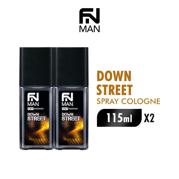 FN Man 2 in 1 Body Spray Down Street 115 ml x2