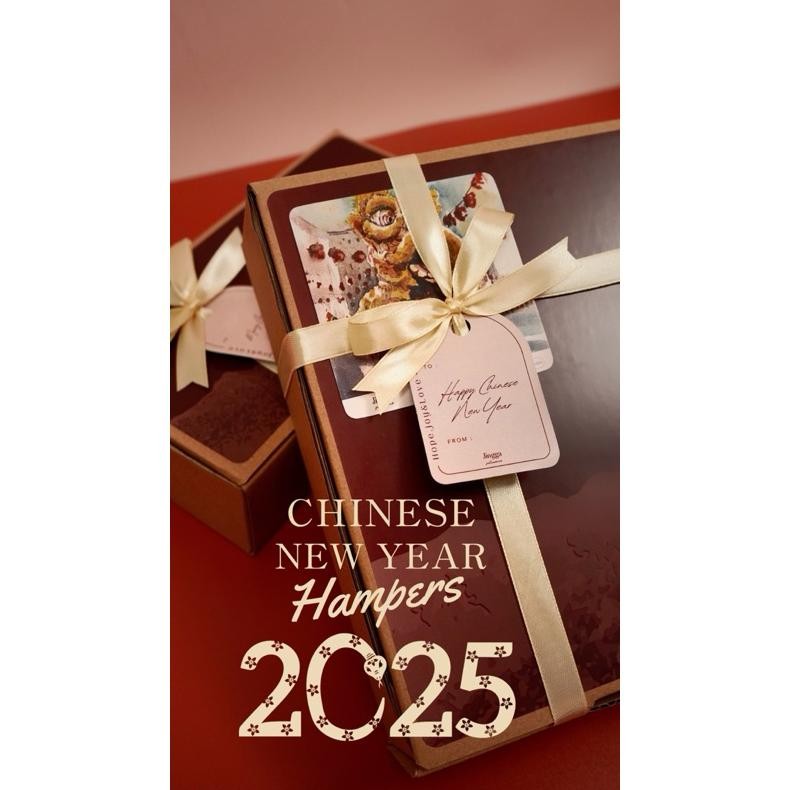 

Hampers fudgy brownies + soft cookies bites size Jingga Patisserie | CNY Hampers| Hampers Imlek
