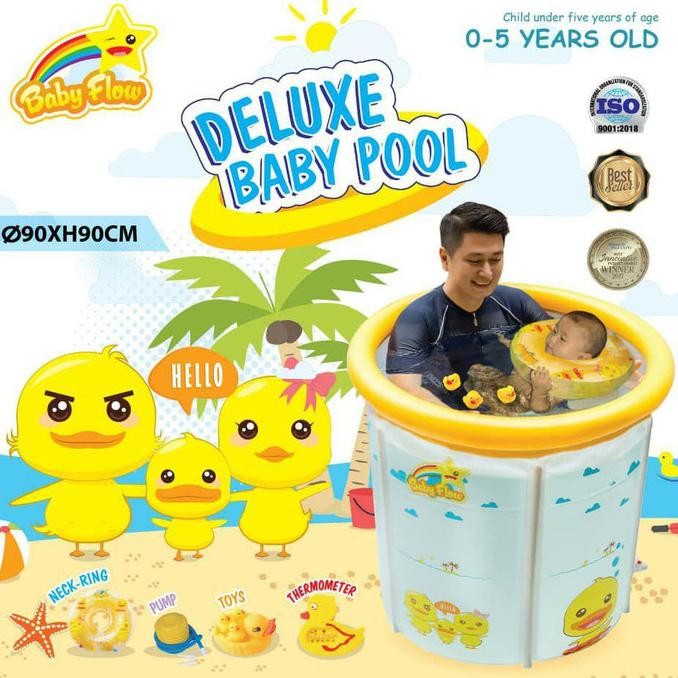 BEBAS ONGKIR - Kolam Bayi Baby Spa Baby Flow Duck Deluxe Baby Pool Kolam Renang Bayi