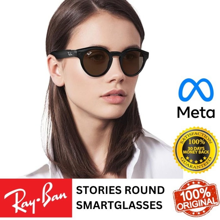 Ray-Ban /Rayban Stories Meta Round Smart Glasses Photo, Video, and Audio