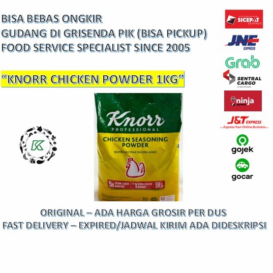 

Termurah Knorr Chicken Powder Seasoning Ayam 1Kg Refill Ready