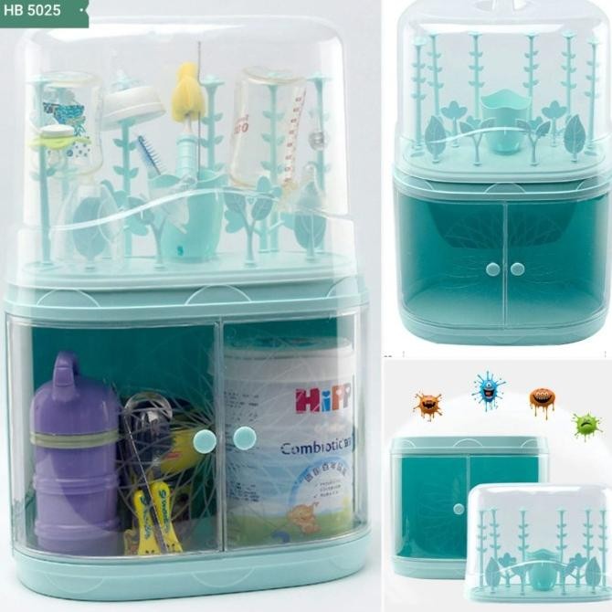 KANDILA Rak Botol dan Susu Bayi Bottle Drying Rack & Container VIP