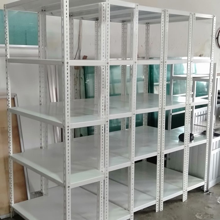 PROMO Rak Besi Siku Lubang 5 susun Terima Pesanan