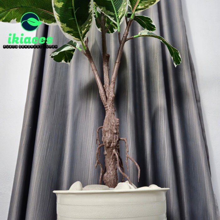 Daun Keladi Artifisial Jumbo Daun Keladi Plastik Bunga Hias Palsu Dekorasi Bunga Pojokan Rumah