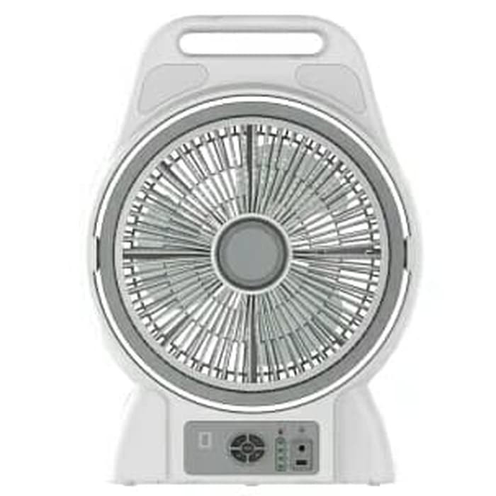 Krisbow Kipas Angin Dengan Lampu Darurat 30 cm / Emergency Box Fan 12"