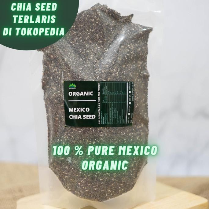 

BERGARANSI Organic Chia Seed Mexico ChiaJoy 500 Gram Terbaik untuk Diet Kode 291