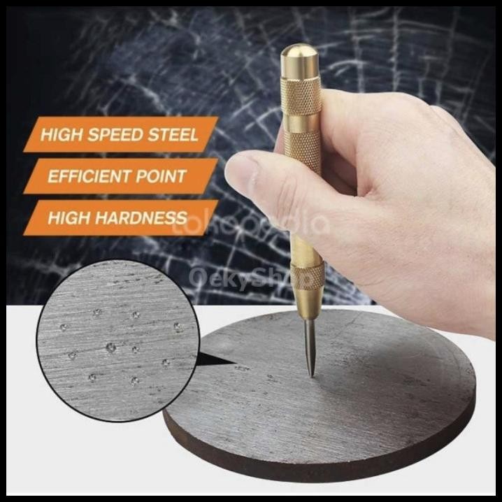 

Penanda Penitik Titik Bor Automatic Center Punch Metode Pegas Spring