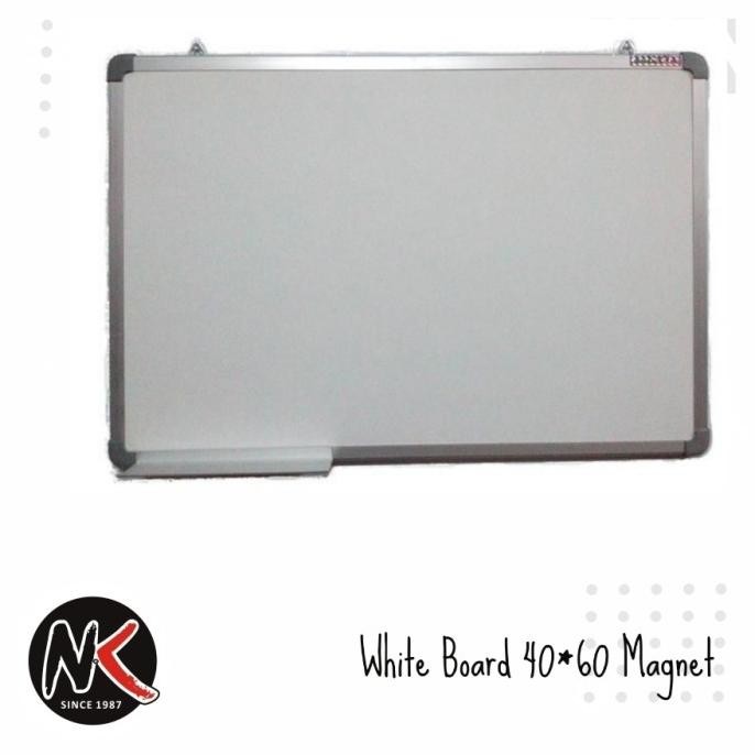 

BEBAS ONGKIR - Papan Tulis White Board Magnet Gantung Sakana 40x60 cm