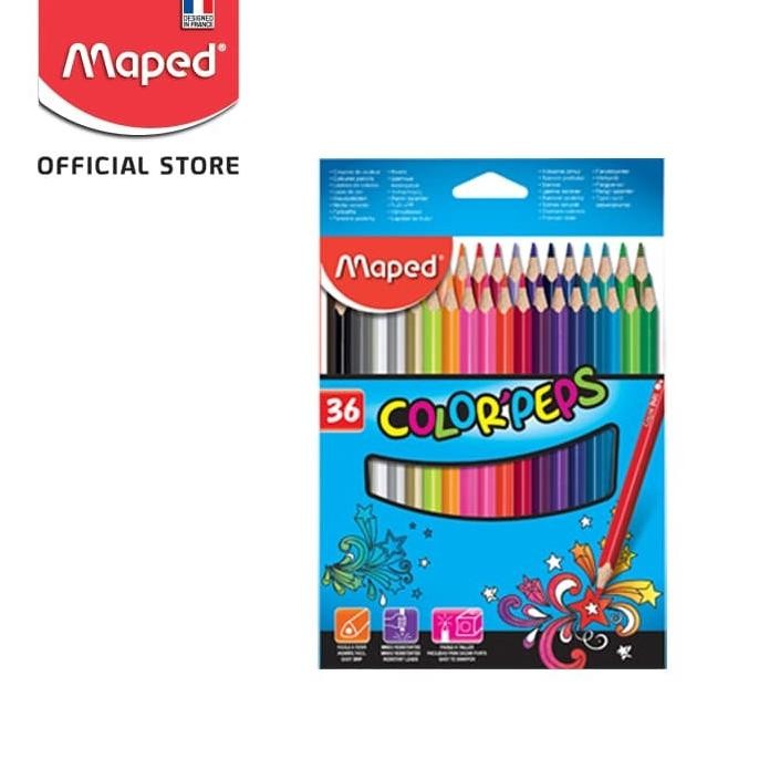 

MAPED PENSIL WARNA COLOR'PEPS 36' - CARDBOARD