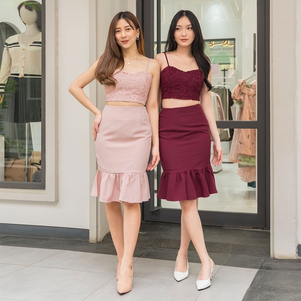 Chocochips - Brighton Set / Setelan Rok Wanita