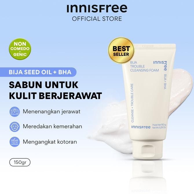 

TERSEDIA INNISFREE BIJA TROUBLE CLEANSING FOAM 150GR - FACIAL WASH