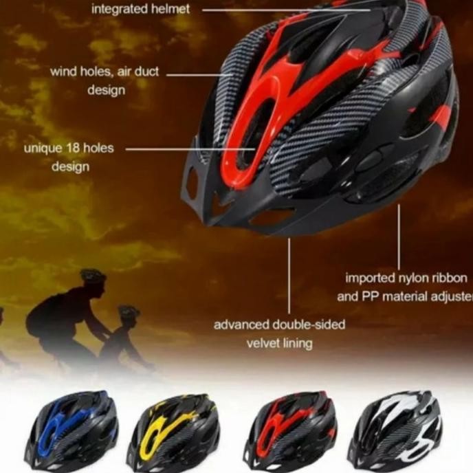 

TERSEDIA HELM SEPEDA EPS FOAM PVC BUSA EMPUK TAHAN BANTING BENTUR RED TAFFSPORT