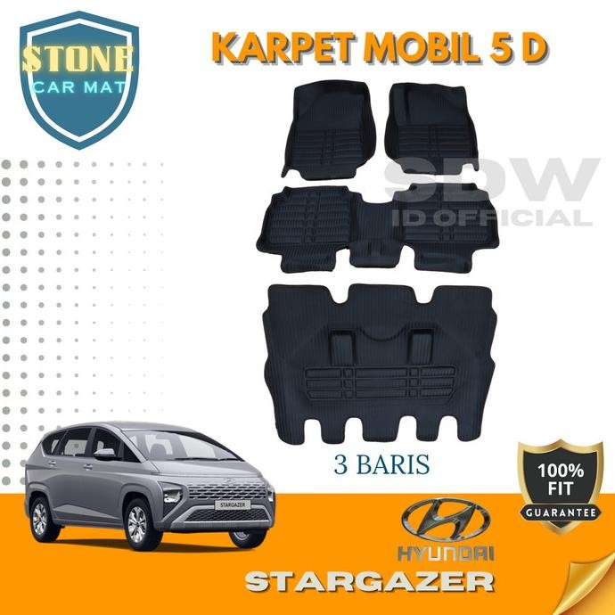 

TERSEDIA KARPET MOBIL 5D HYUNDAI STARGAZER / 5D CAR MAT KARPET MANGKOK EVA FOAM MOTIF BIG CARBON