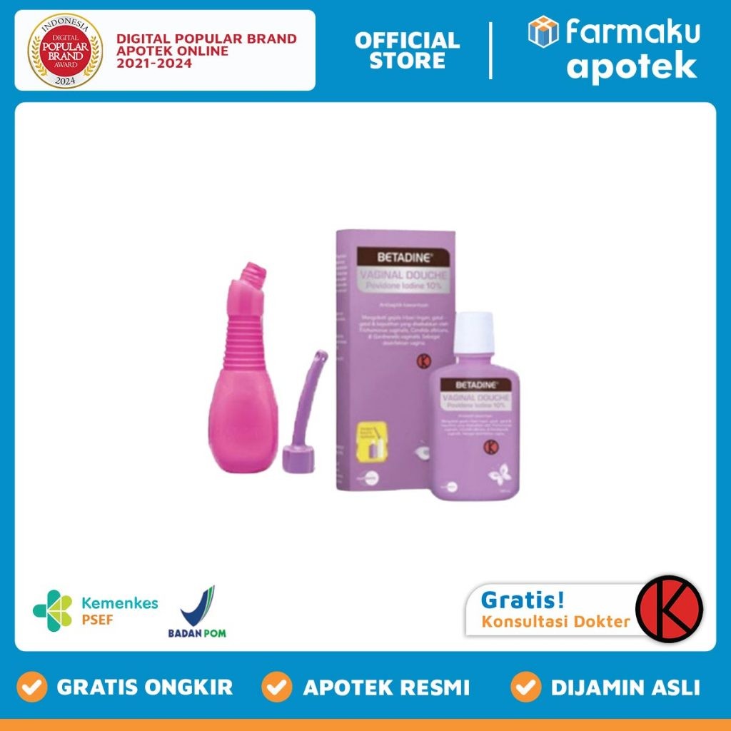 Betadine Vaginal Douche With Aplikator 100 ml - SLW
