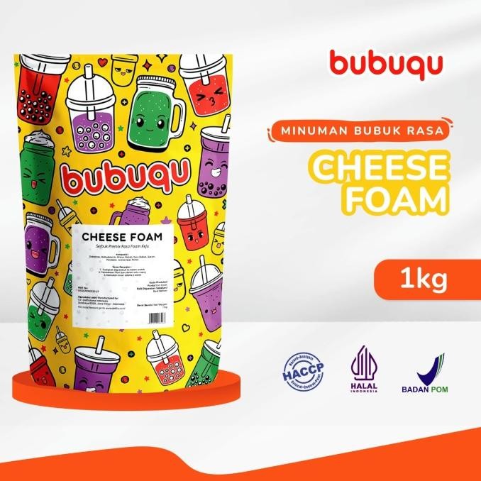 

TERSEDIA BUBUQU PREMIX POWDER CHEESE FOAM - PREMIX POWDER FOAM KEJU 1 KG