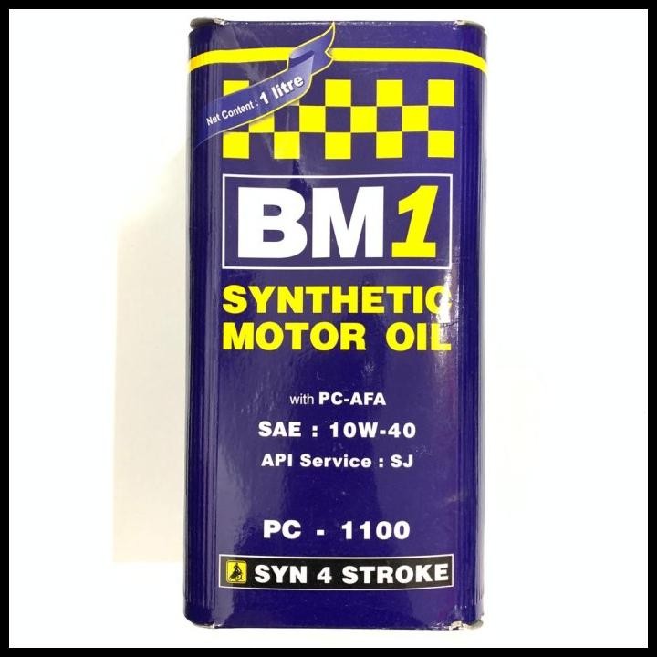 OLI MOTOR BM1 4T 10W40 SJ PC1100 1LITER SATRIA FU TIGER MX ORIGINAL