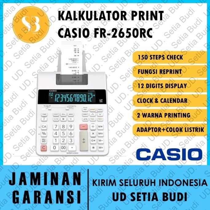 

Kalkulator Print / Kalkulator Printing CASIO FR-2650RC