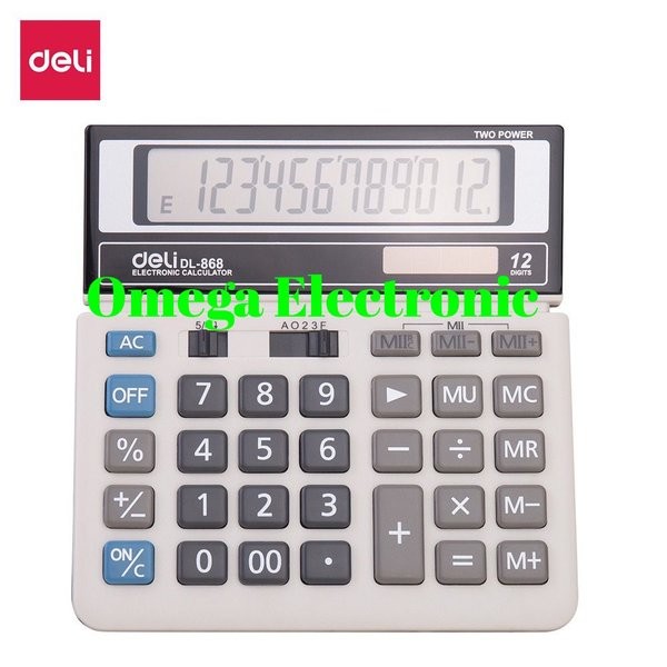 

Terlaris Original Deli Dl-868 - Kalkulator Desktop Meja 868 12 Digits New