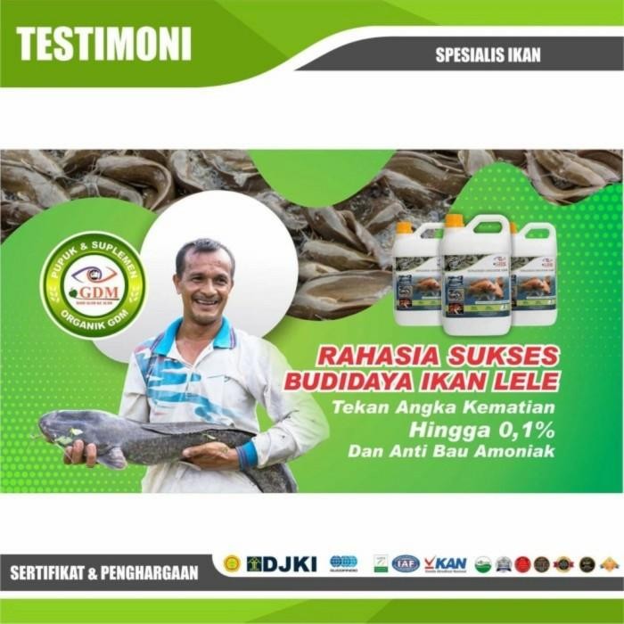 Probiotik Suplemen Organik Cair Gdm Untuk Ikan / Perikanan - 2 Liter