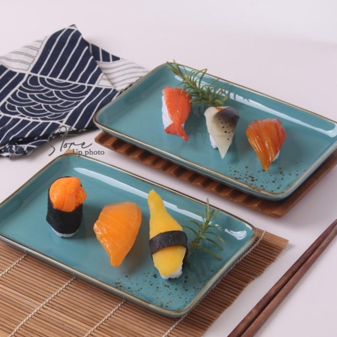 SUSHI PLATE/RECTANGLE PLATE/SNACK PLATE/DESSERT PLATE KERAMIK