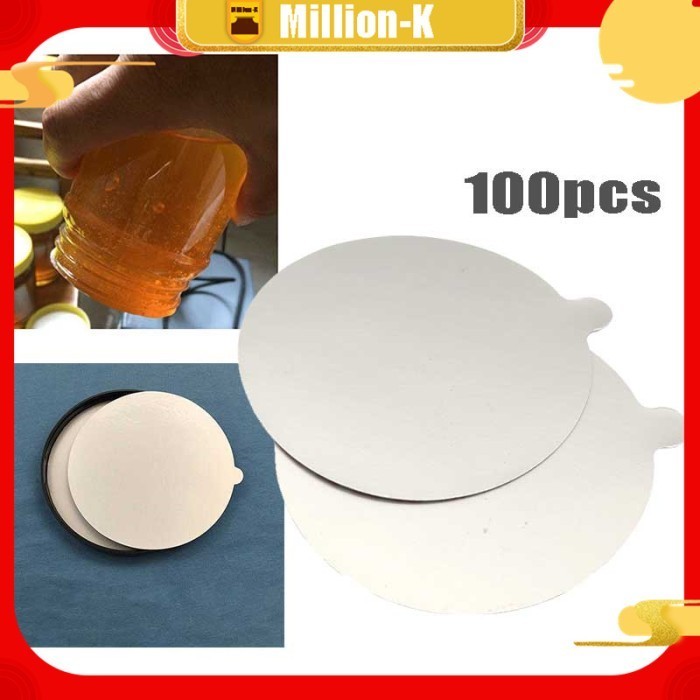 

Segel Seal Induksi Aluminium PET 61 mm Food Grade with Ear PROMO SPECIAL Kode 716