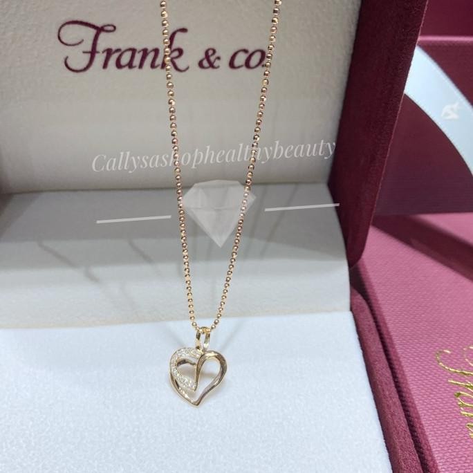 Frank N Co Diamond Lovely Necklace Jewellery New Include Rantai