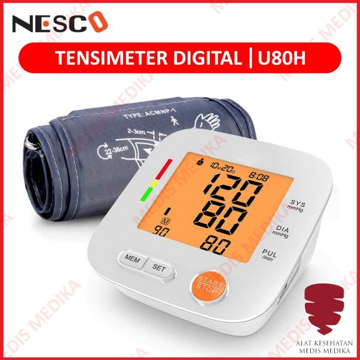 Tensimeter U80H Tensi Digital Alat Ukur Darah Diagnosa Jantung Nesco