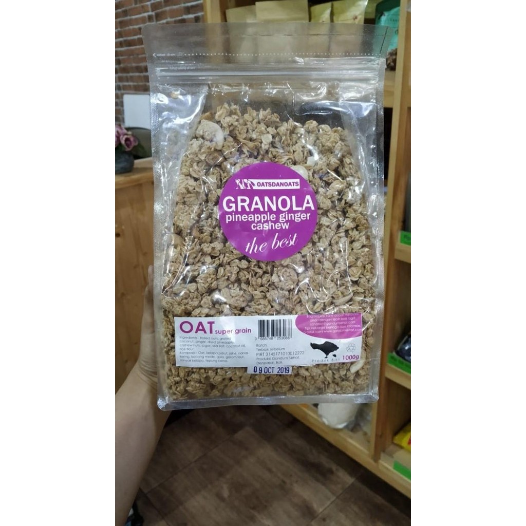 

Oatsdanoats, Granola Pineapple Ginger Cashew, 1Kg