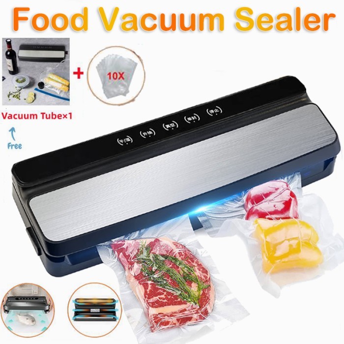 TERBARU Food Vacuum Sealer Otomatis Basah dan Kering Food Sealer Vacuum
