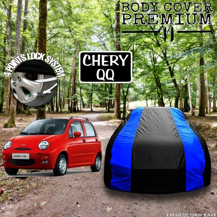 Sarung Mobil CHERY QQ List BIRU Body Cover Penutup Chery QQ PREMIUM