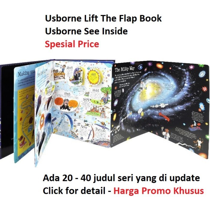

PROMO! Buku Usborne See Inside Lift The Flap Book Collection