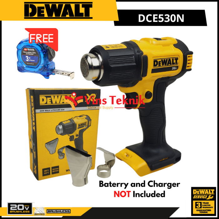 TERBARU Mesin Pemanas Hot Gun Heat Gun Cordless DEWALT DCE530N DCE530