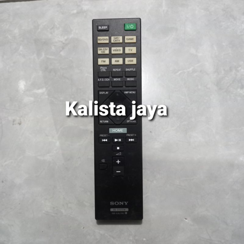 REMOTE REMOT DVD HOME THEATER SONY RM-AAU190 ORIGINAL