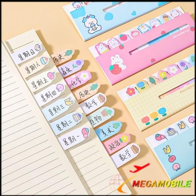 

pui Sticky Notes Memo STICK MARKER UNICORN / HELLO KITTY / label Pembatas