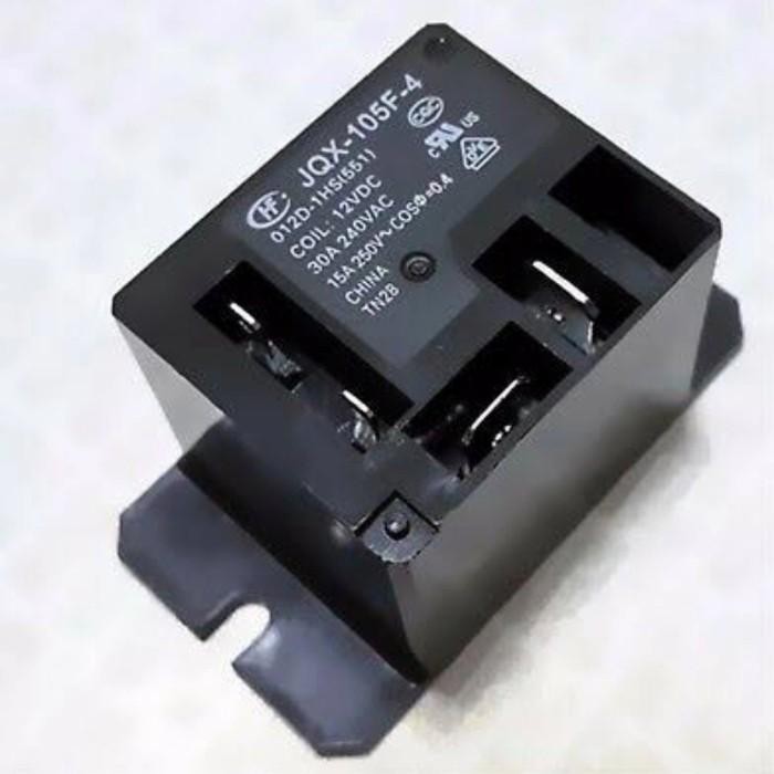 Relay HF105F-4 HF 105F-4 JQX-105F-4 Coil 12 Volt DC 012D-1HS 12VDC Import Premium