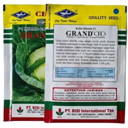 

Bibit Kol Benih Kubis Grand 11 15Gr Produk Original Pabrik
