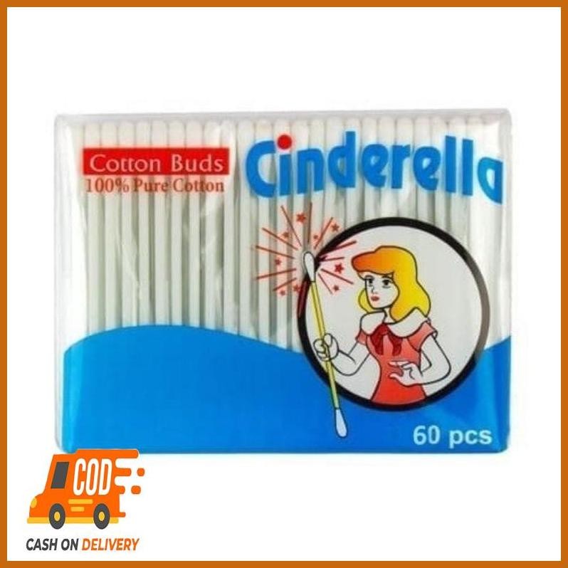Flash Sale Promo Cutton Bud Merk Cinderella Isi 60 Pcs - Cotton Bud/ Cotton Bud Murah/Cutton Bud Gro
