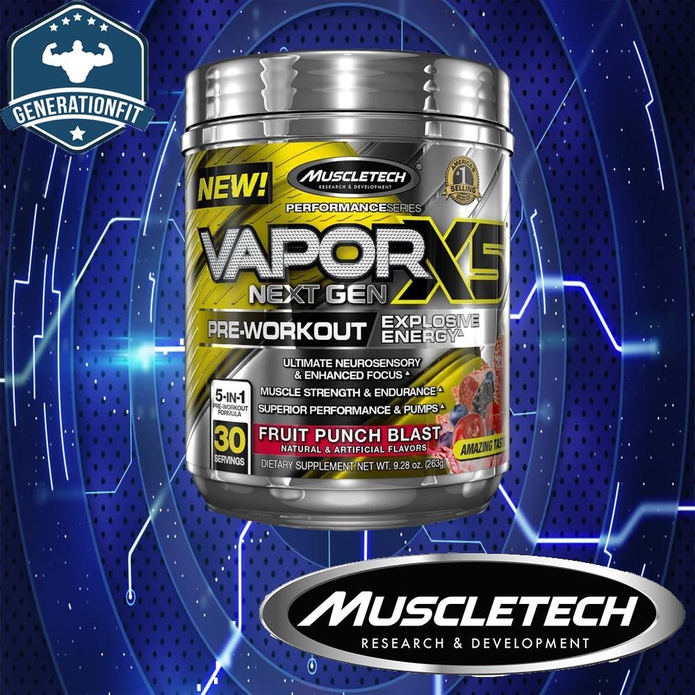 Muscletech Next Gen Vapor X5 Nextgen Vapor Pre Workout Fruitpunch