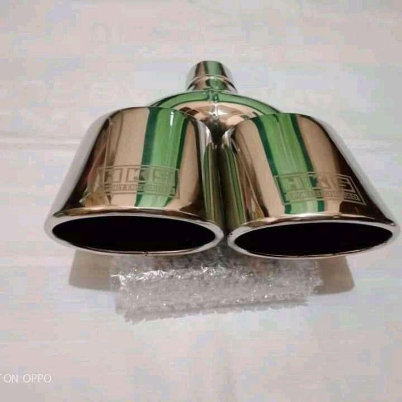 Knalpot Suos Jetbus Hks  Cabang 2 Oval Untuk Bahan Bakar Solar Dan Bensin