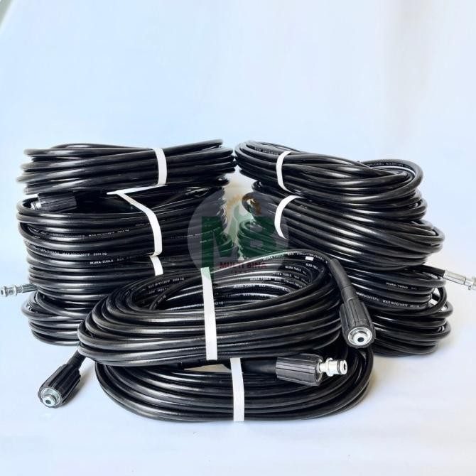 SET BUNDLING SELANG JET CLEANER M22 KE M22 10M 15M + COUPLER QUICK RELEASE FEMALE M22 + COUPLER QUIC