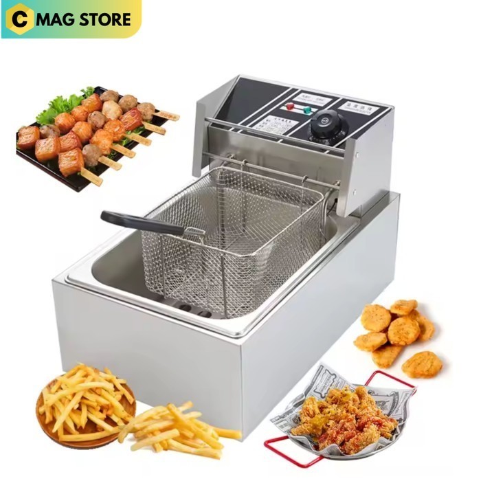 Mesin Alat Goreng Penggorengan Deep Fry Electric Deep Fryers Fried Chicken French Fries Se01