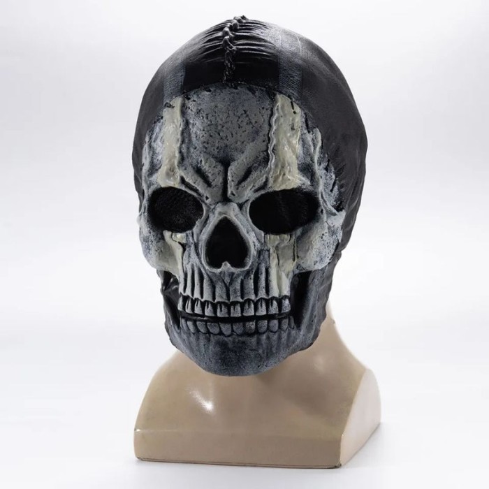 TERBARU Topeng Masker Ghost Aksesoris Cosplay Game Cod : Ghost Modern Warfare BISA GRAB