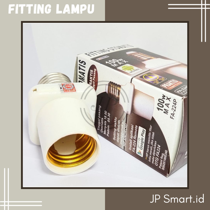 GRATIS ONGKIR Fitting Lampu Otomatis timer fitting sensor lampu
